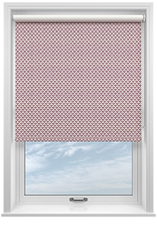 Scallop and Bud, Mulberry - Twist&Fit Roller Blind